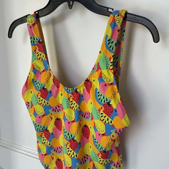Free People It's Now Cool Swimsuit Fruit Print TUTTI FRUTTI One-Piece Small - Picture 4 of 11